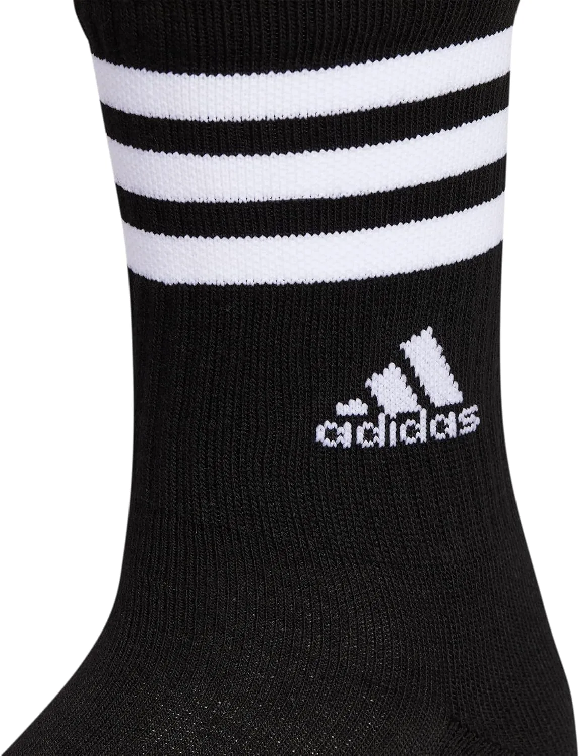adidas Women's Crew Socks with Arch Compression 3-Pack, Comfortable, Sweat-Wicking, Stylish 3-Stripe