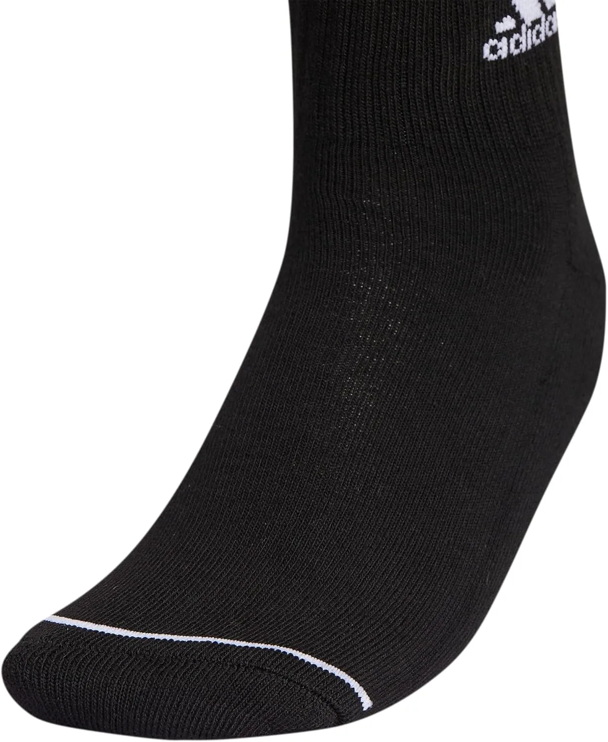 adidas Women's Crew Socks with Arch Compression 3-Pack, Comfortable, Sweat-Wicking, Stylish 3-Stripe