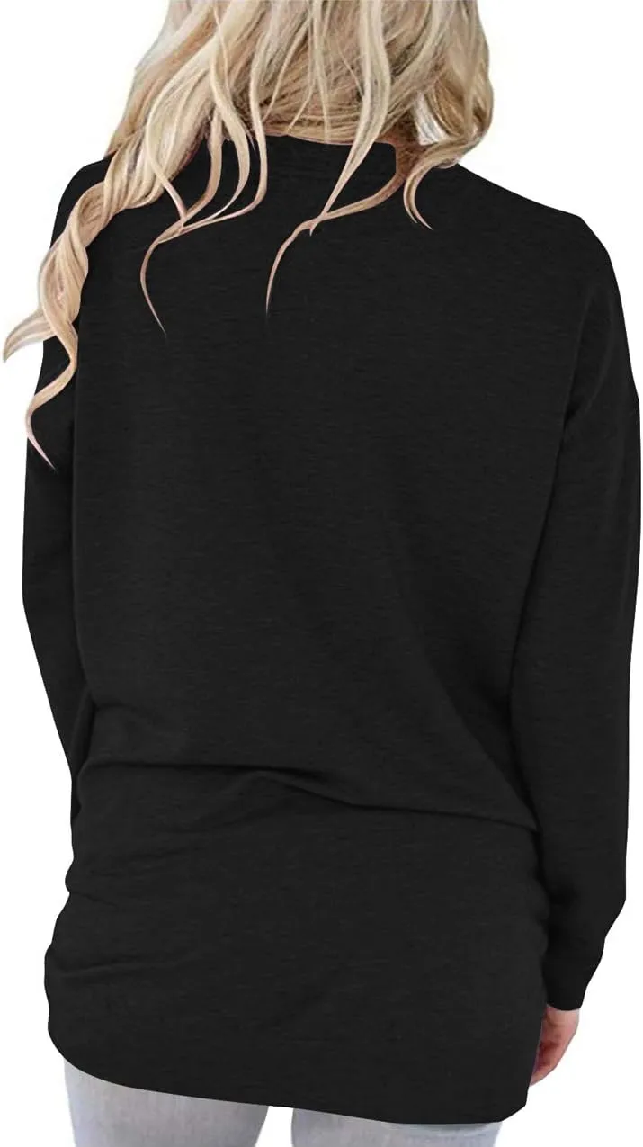 Angerella Women's Casual Loose Fit Pocket Shirts Printed Tops