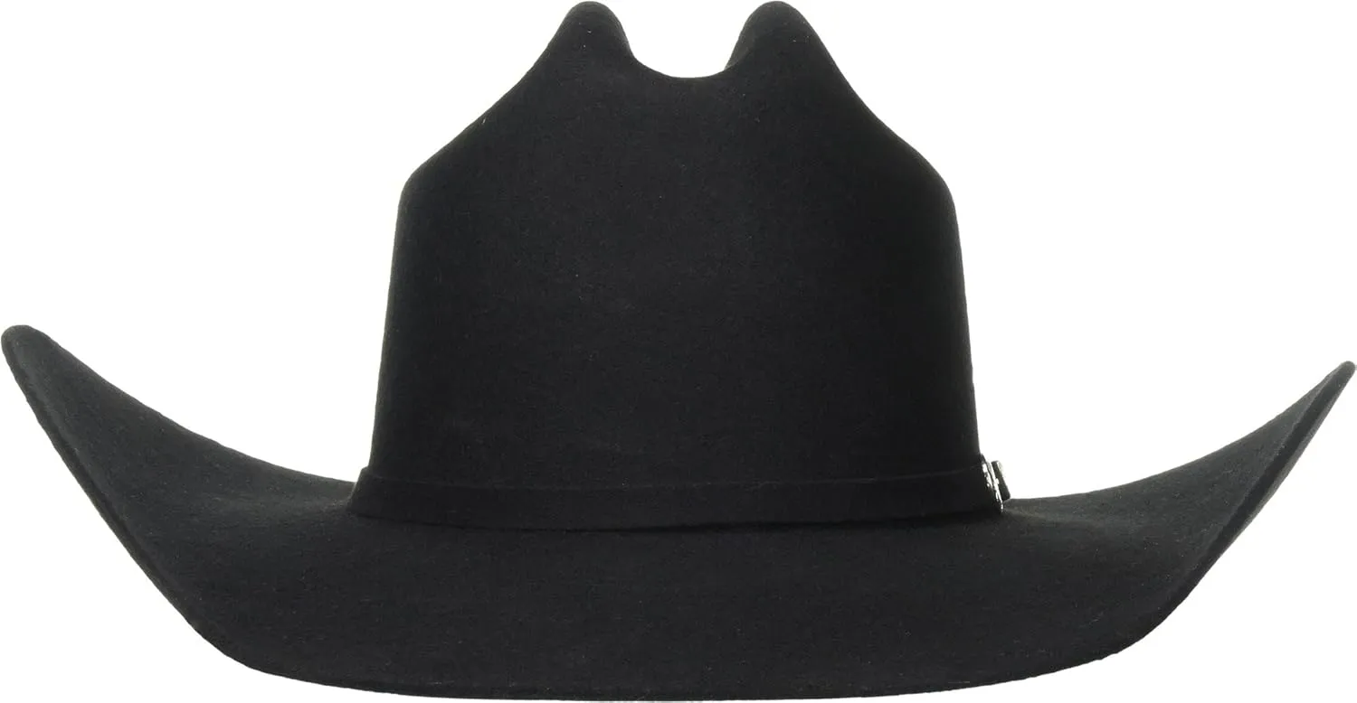 ARIAT Unisex Wool Cowboy Hat with 3-Piece Buckle Set Hatband