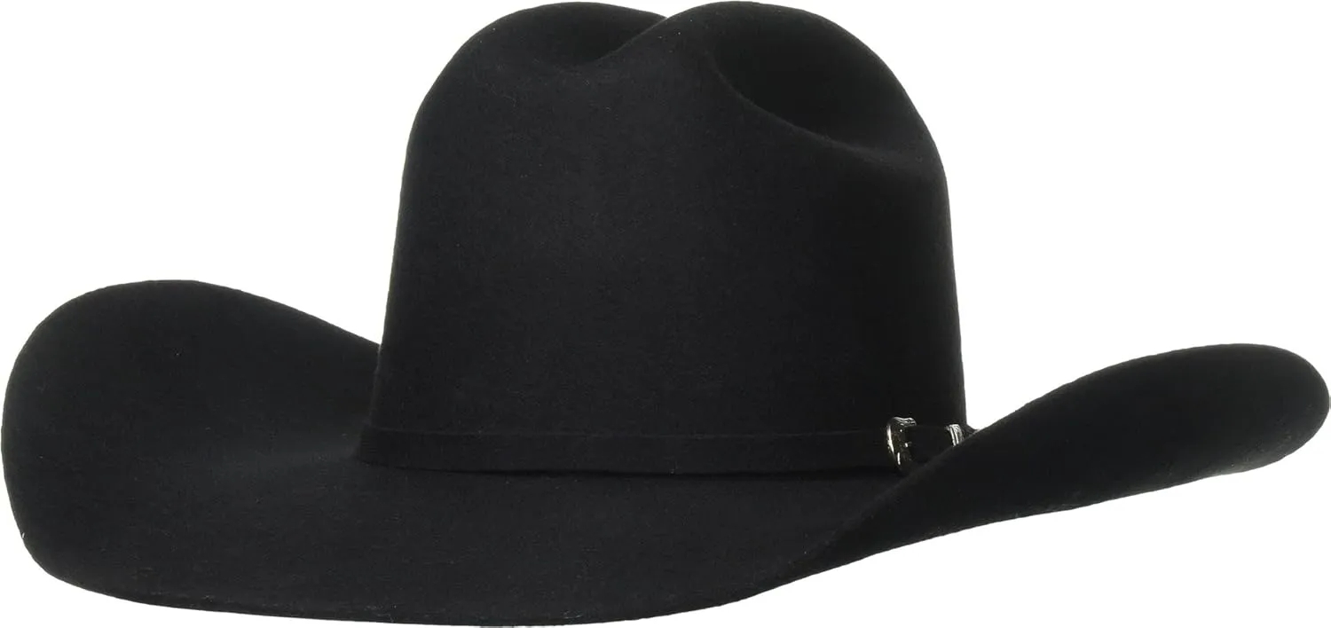 ARIAT Unisex Wool Cowboy Hat with 3-Piece Buckle Set Hatband