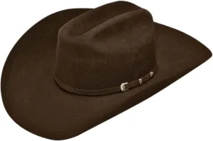 ARIAT Unisex Wool Cowboy Hat with 3-Piece Buckle Set Hatband