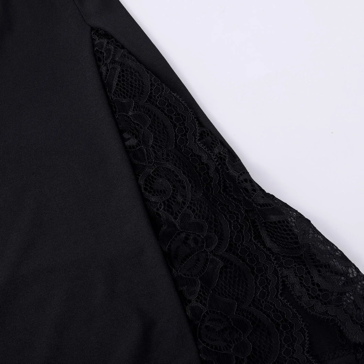 Babydoll Lingerie for Women Sexy Nightgowns Lace Trim Sleep Dress Chemise Nightgowns Side Split Nighty