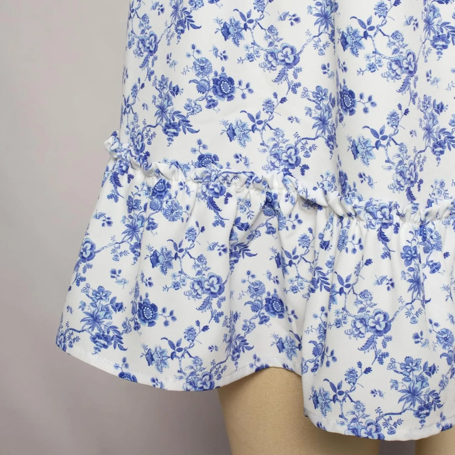 Belle Poque Womens Summer Floral Mini Skirt Casual High Waist Ruffle Flowy Boho Short Skirts