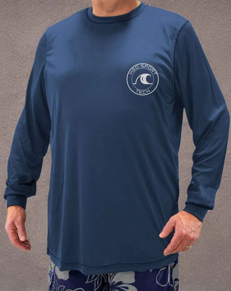Big & Tall Men's Long Sleeve Swim Shirt - Loose Fit
