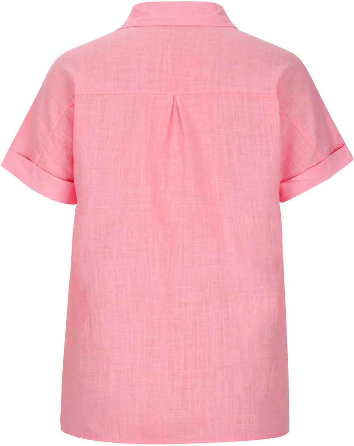 Binmer Womens Linen Button Down Shirt 2024 Fashion Plus Size Blouse Summer Casual Loose Dressy Short Sleeve Tops S-5XL
