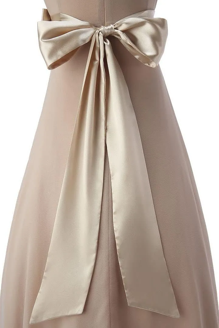 Bow Dream Flower Girl Dress Ruffled Chiffon