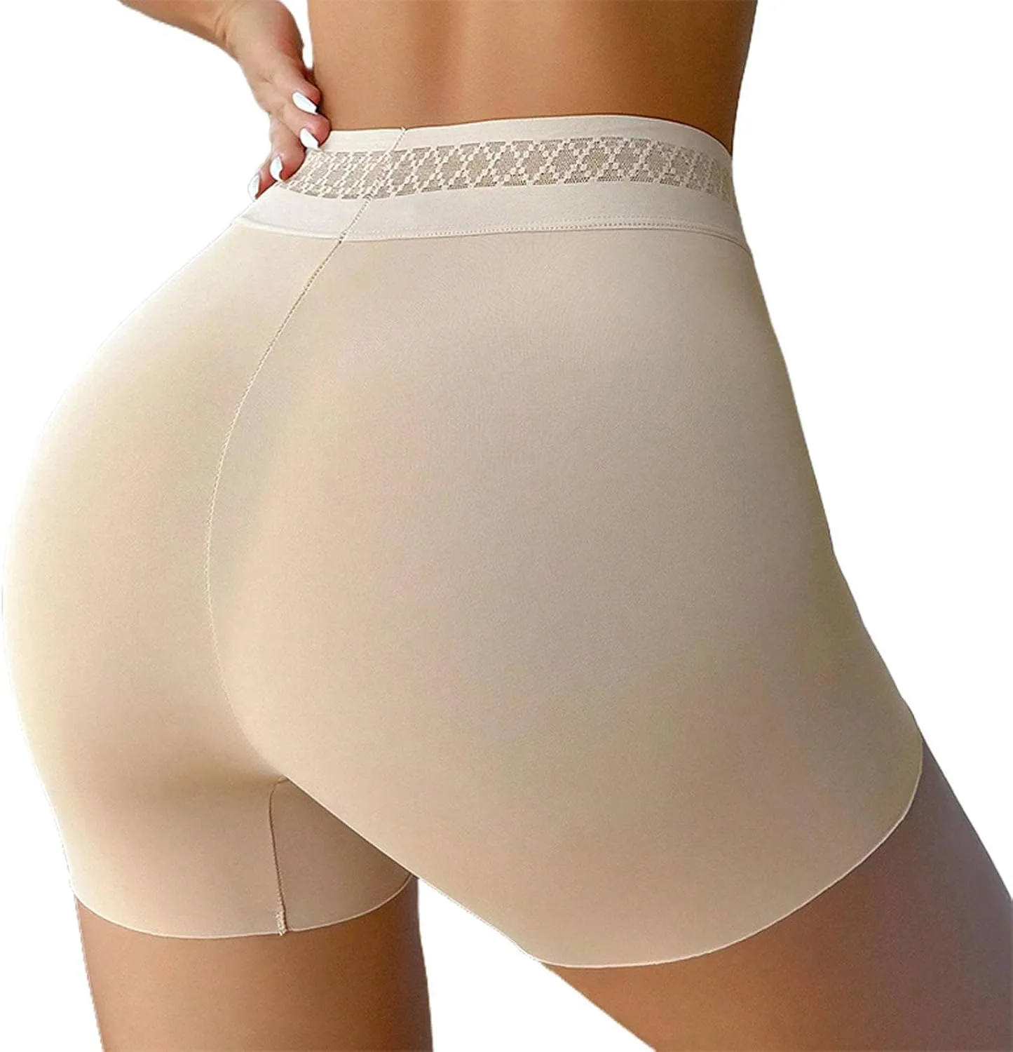 Boyshorts Panties for Women High Waisted Stretch Boxer Briefs Butt Lifter Shapewear Underwear Seamless Workout Panty