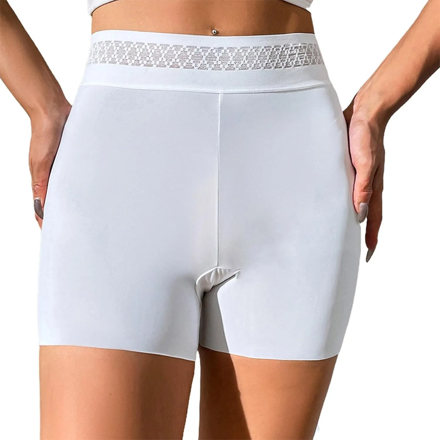 Boyshorts Panties for Women High Waisted Stretch Boxer Briefs Butt Lifter Shapewear Underwear Seamless Workout Panty