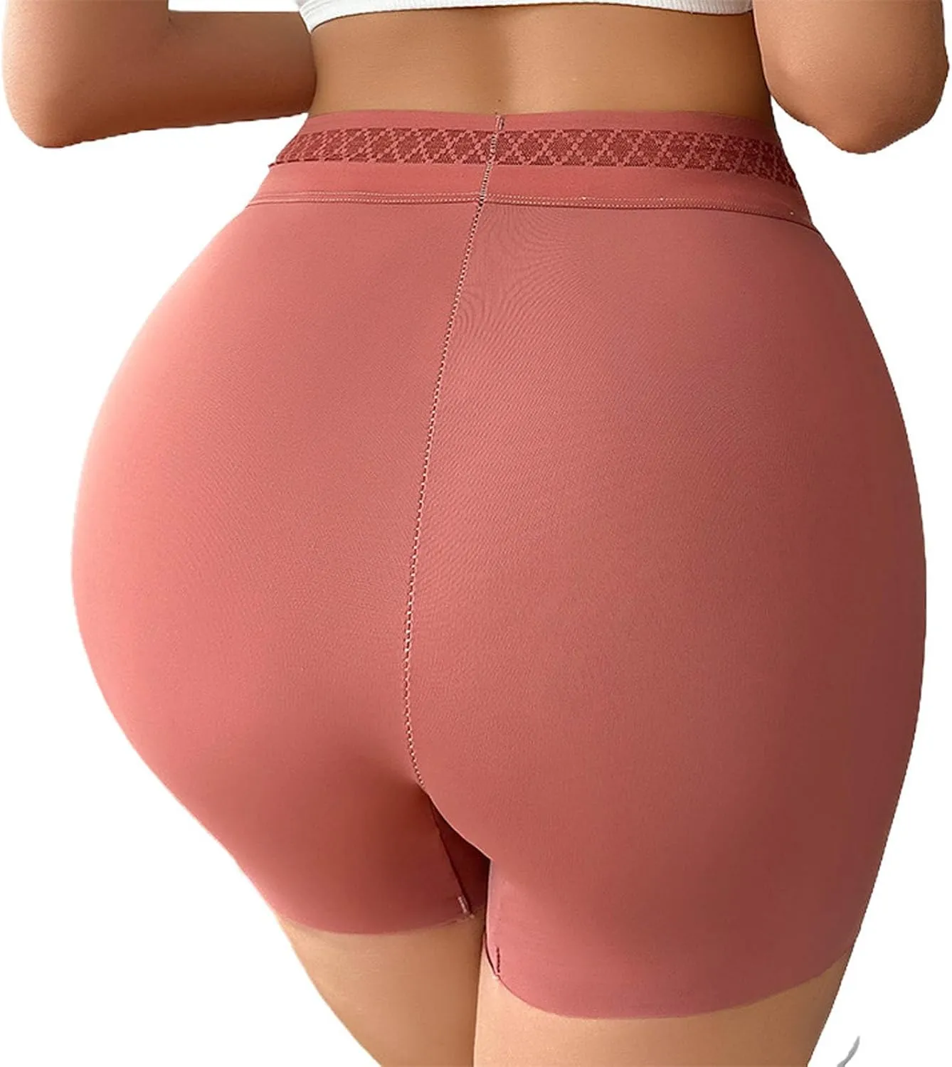 Boyshorts Panties for Women High Waisted Stretch Boxer Briefs Butt Lifter Shapewear Underwear Seamless Workout Panty