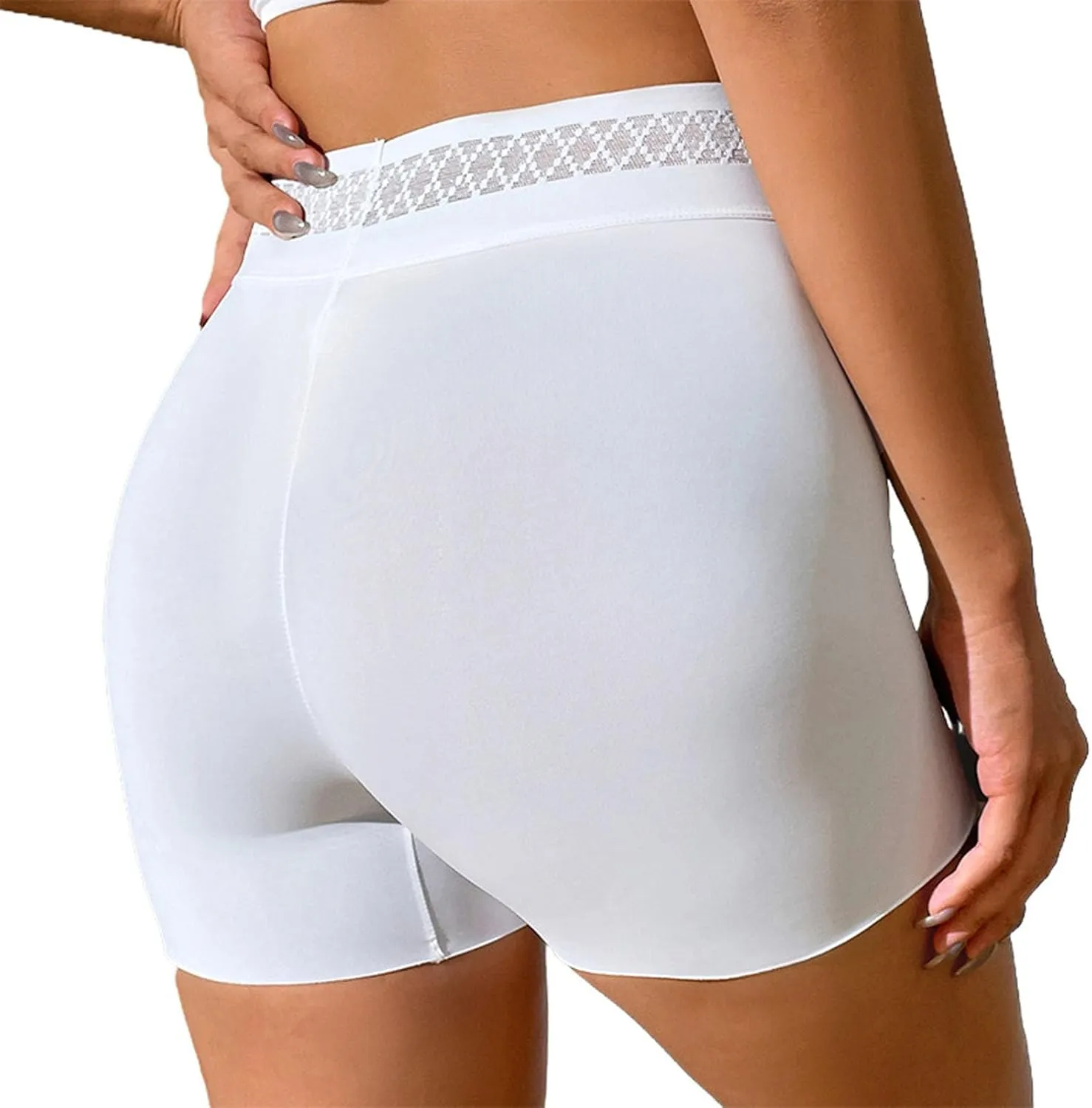 Boyshorts Panties for Women High Waisted Stretch Boxer Briefs Butt Lifter Shapewear Underwear Seamless Workout Panty