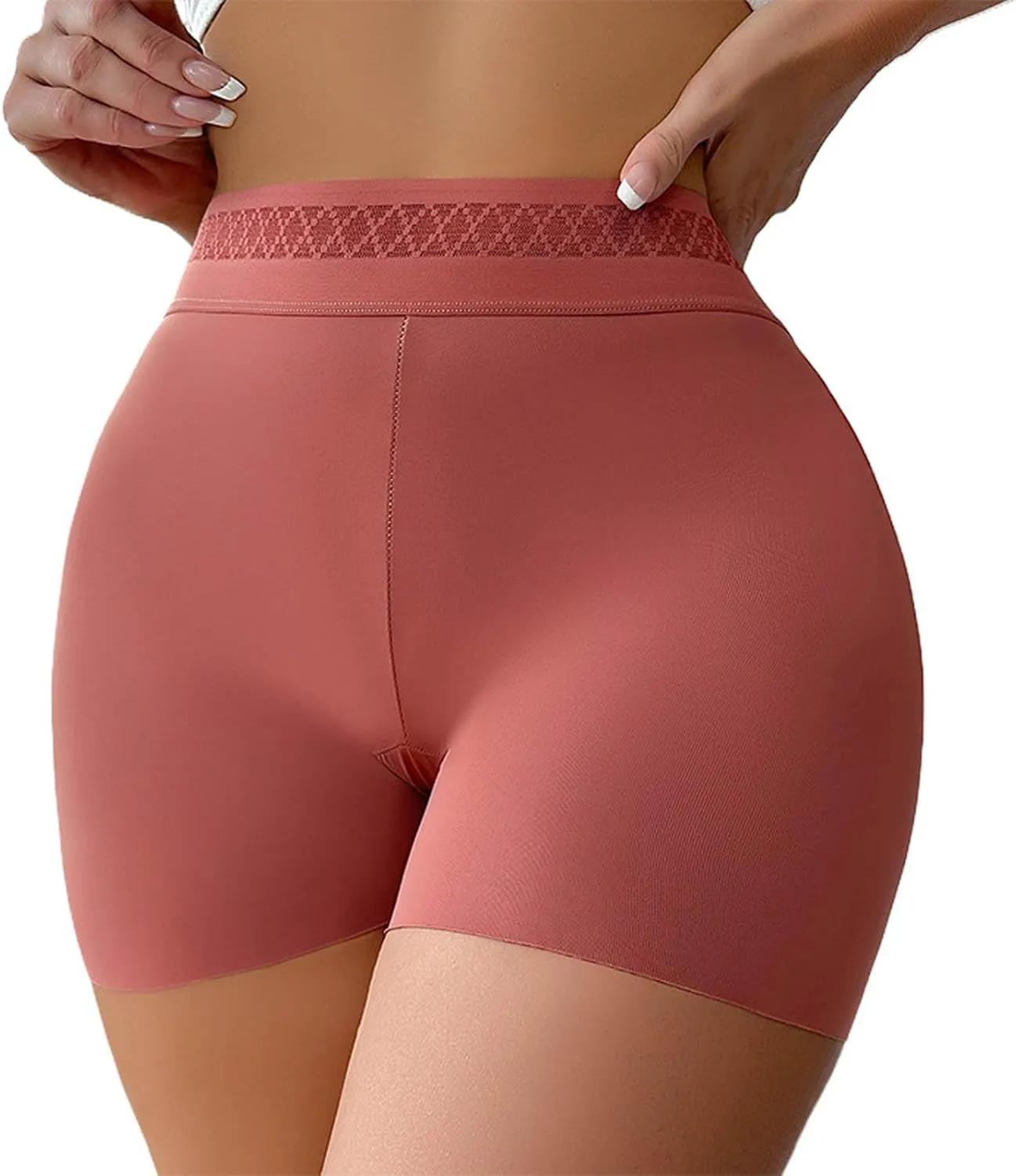Boyshorts Panties for Women High Waisted Stretch Boxer Briefs Butt Lifter Shapewear Underwear Seamless Workout Panty