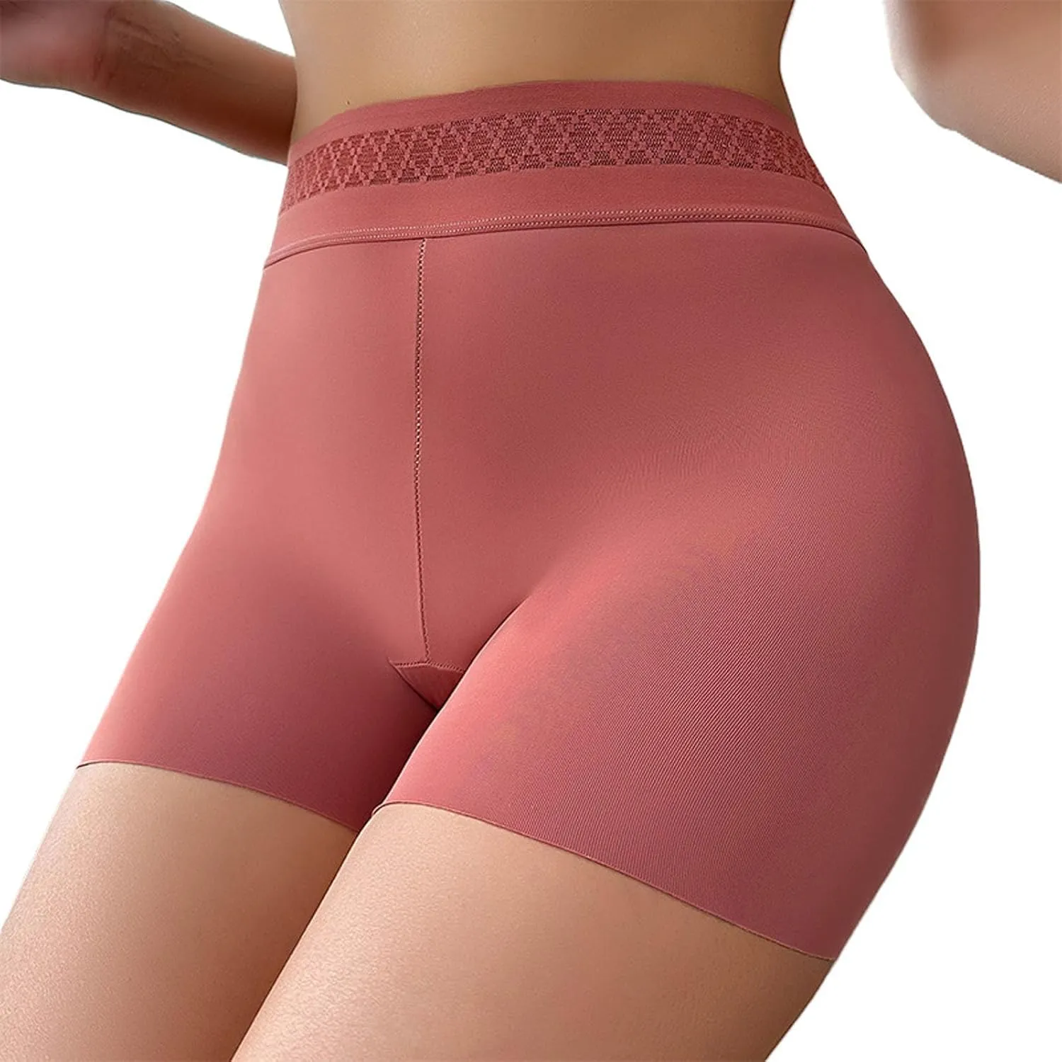 Boyshorts Panties for Women High Waisted Stretch Boxer Briefs Butt Lifter Shapewear Underwear Seamless Workout Panty