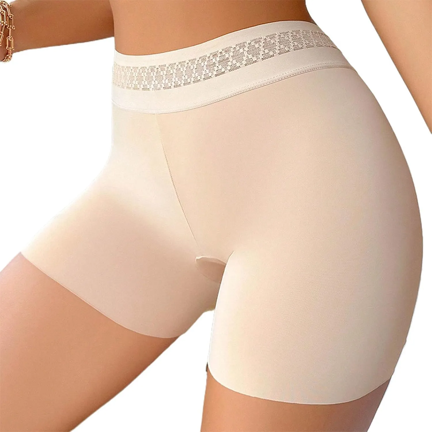 Boyshorts Panties for Women High Waisted Stretch Boxer Briefs Butt Lifter Shapewear Underwear Seamless Workout Panty