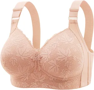 Bras for Women No Underwire Wireless Support Comfortable Lace Bralette Push up Full Coverage Everyday Bra Plus Size