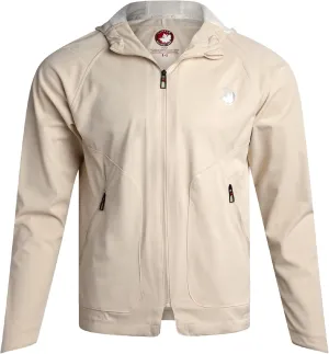 CANADA WEATHER GEAR Mens Softshell Jacket - Lightweight Water Resistant Windbreaker Jacket for Men with Reflective Neck Tape