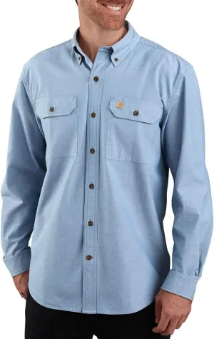 Carhartt Men's Loose Fit Midweight Chambray Long-Sleeve Shirt