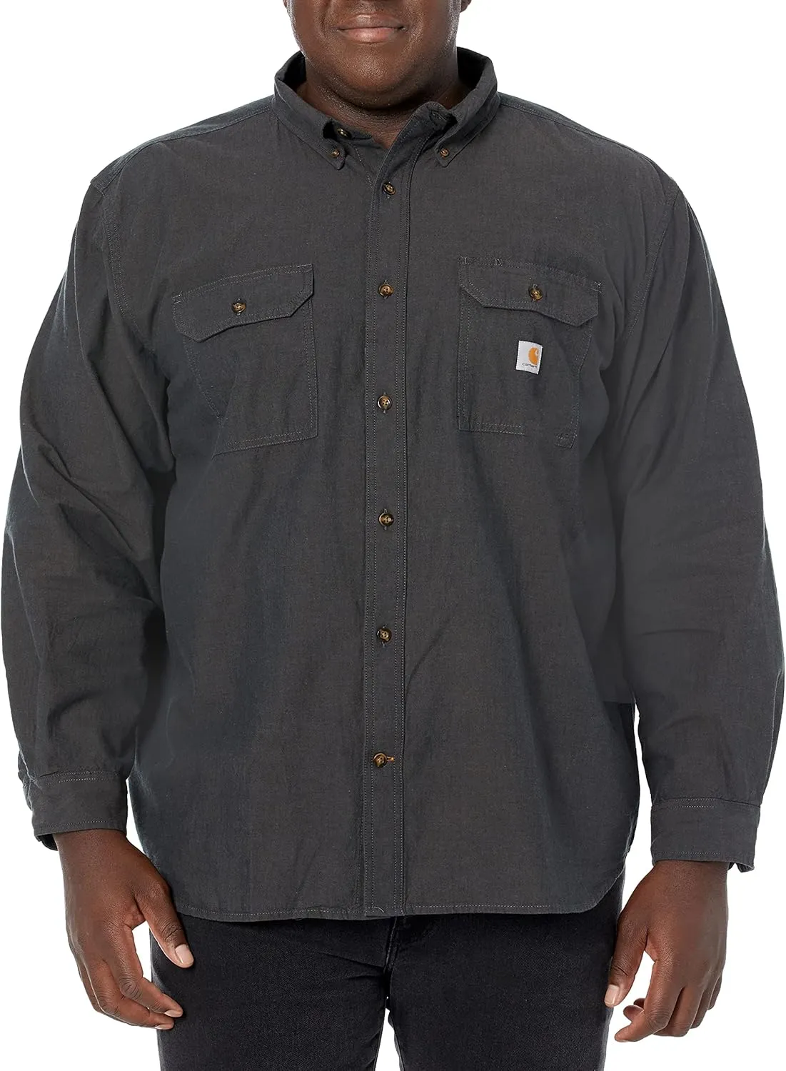 Carhartt Men's Loose Fit Midweight Chambray Long-Sleeve Shirt