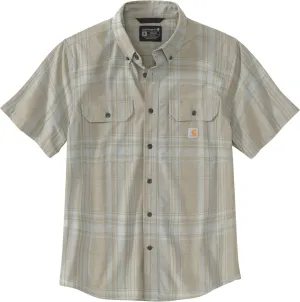 Carhartt Men's Loose Fit Midweight Short-Sleeve Plaid Shirt
