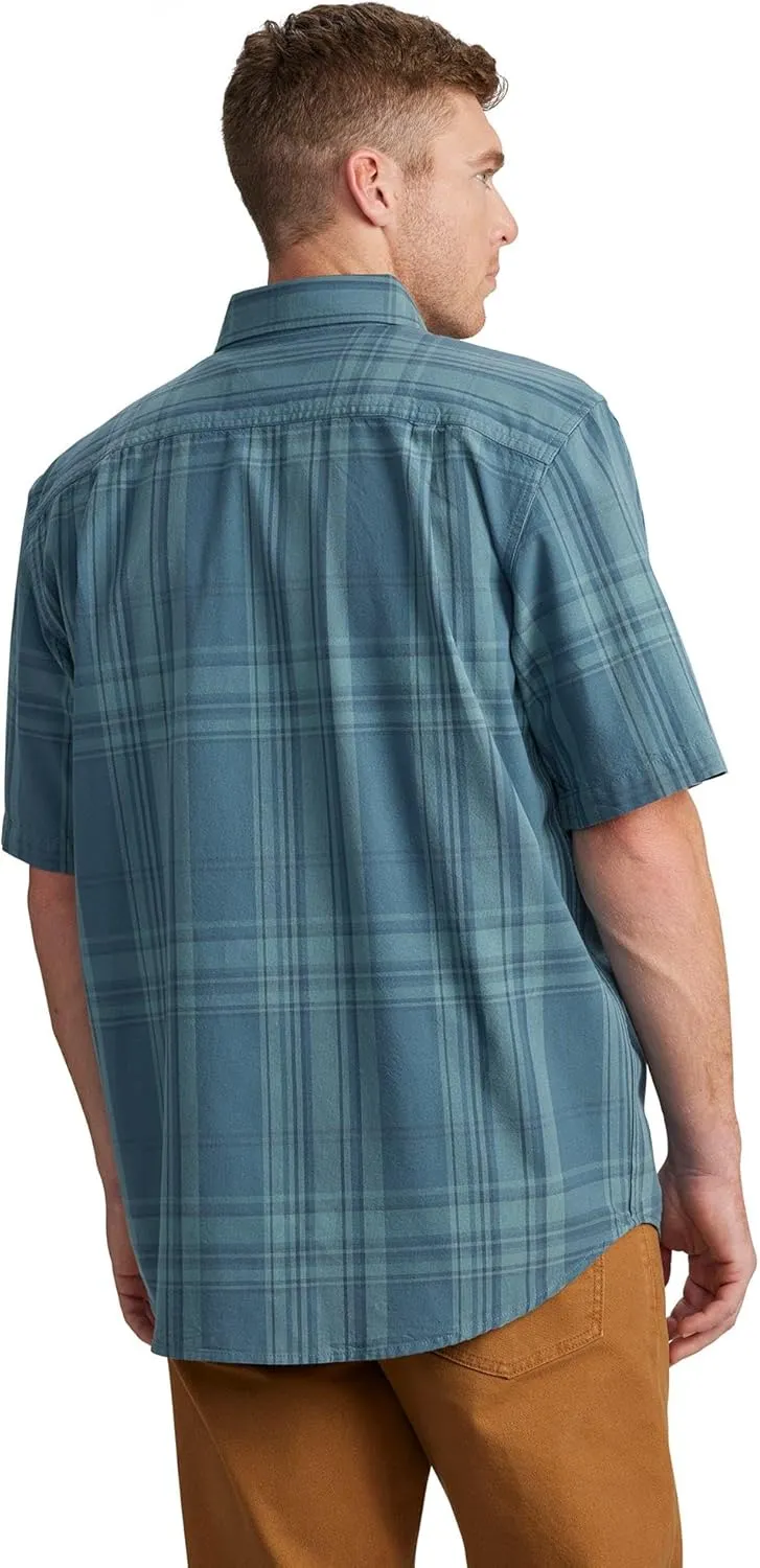 Carhartt Men's Loose Fit Midweight Short-Sleeve Plaid Shirt