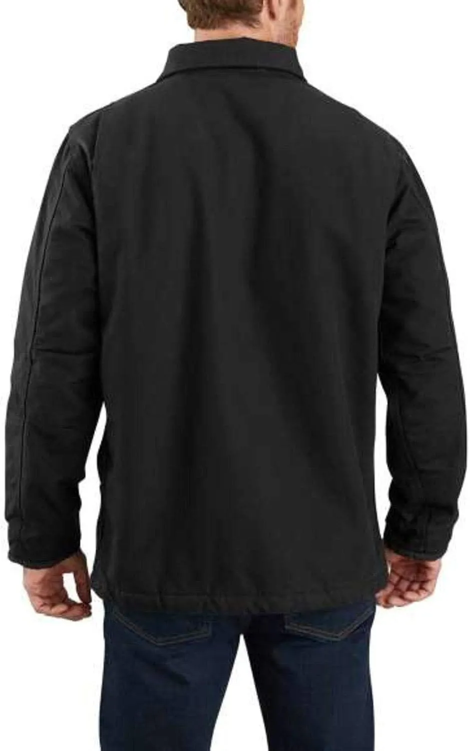 Carhartt Men's Loose Fit Washed Duck Sherpa-Lined Coat