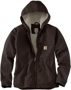 Carhartt Women's Loose Fit Washed Duck Sherpa Lined Jacket