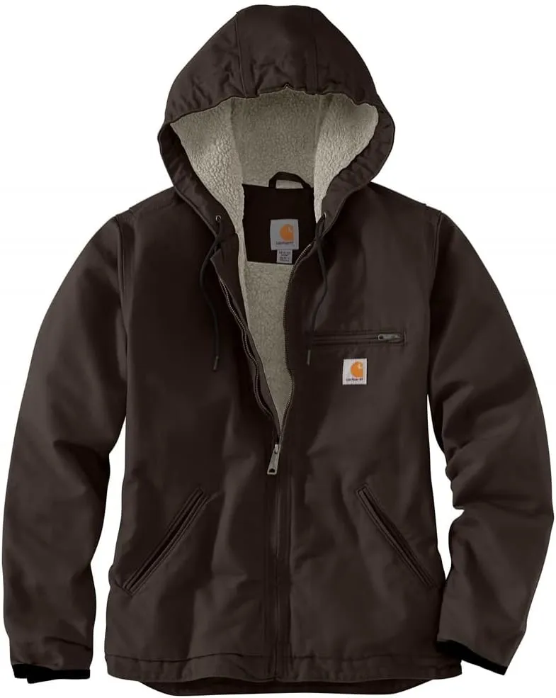 Carhartt Women's Loose Fit Washed Duck Sherpa Lined Jacket