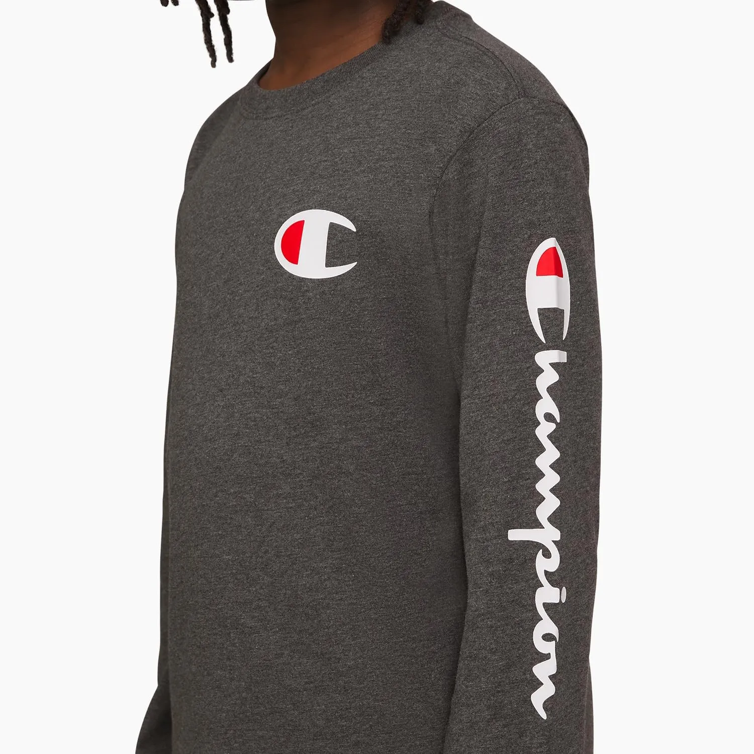Champion Boys Long Sleeve Tee Shirt Kids Tops