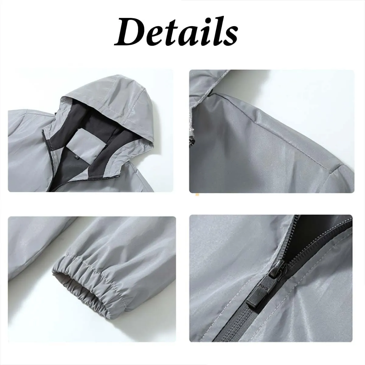Chromashift Reflective Windbreaker – Daily Wear,Night Sporting Coat Hooded,Rides & Color-Shifting,Reflective Jacket
