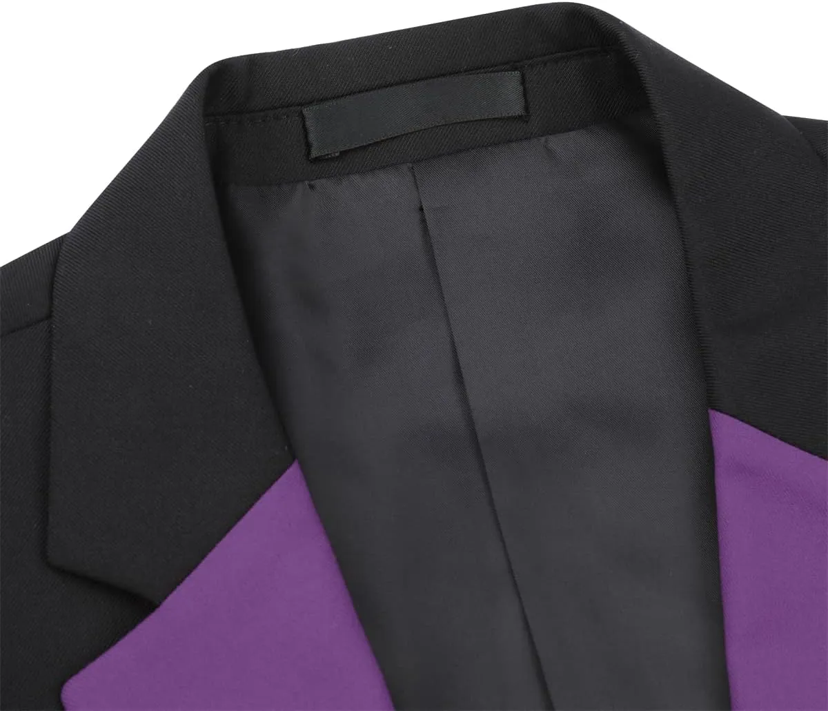 Cloudstyle Mens 3 Piece Suit Single Breasted Vest Jacket Pants Sets