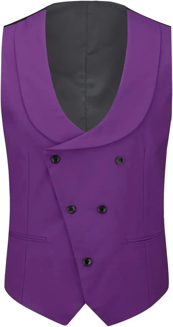 Cloudstyle Mens 3 Piece Suit Single Breasted Vest Jacket Pants Sets