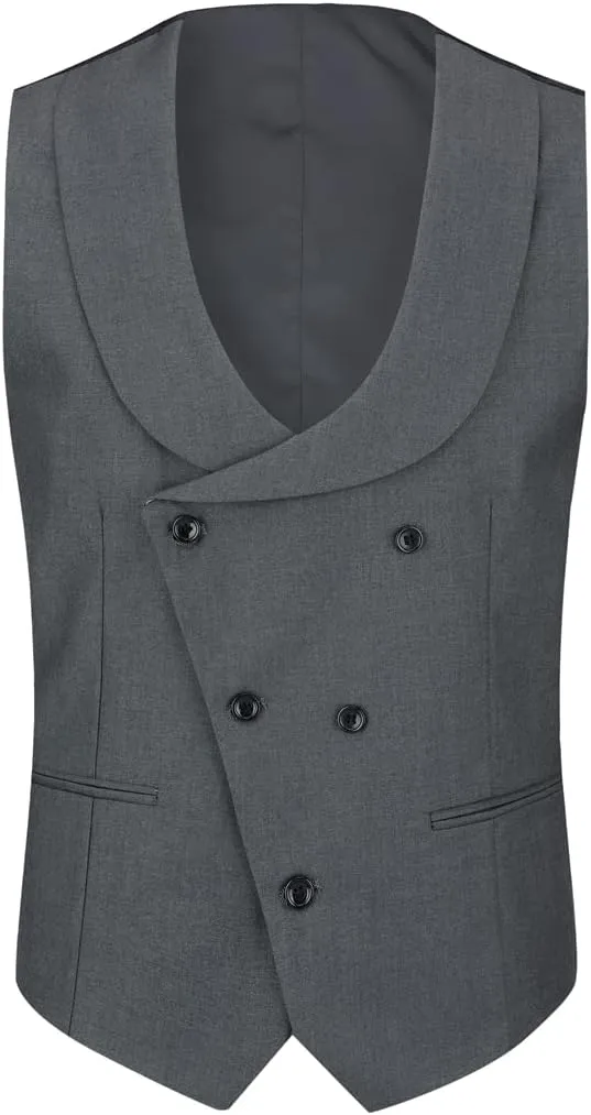 Cloudstyle Mens 3 Piece Suit Single Breasted Vest Jacket Pants Sets