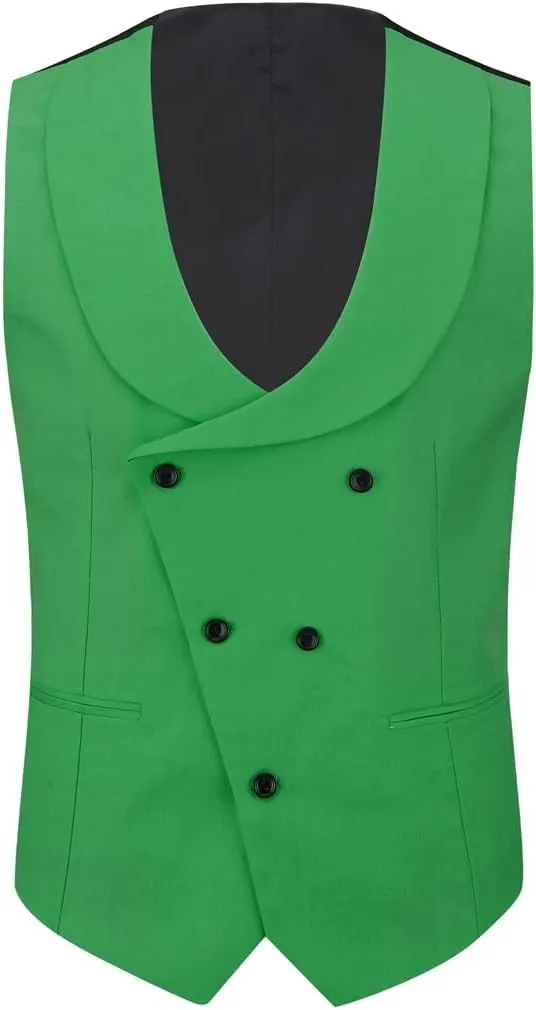 Cloudstyle Mens 3 Piece Suit Single Breasted Vest Jacket Pants Sets