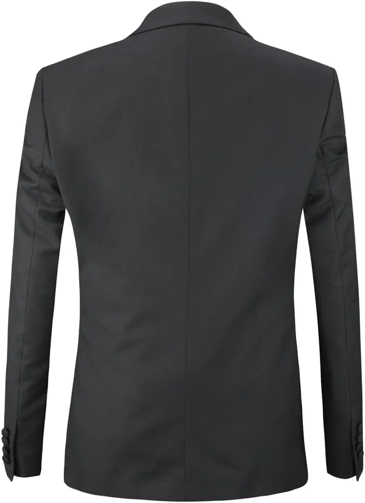 Cloudstyle Mens 3 Piece Suit Single Breasted Vest Jacket Pants Sets