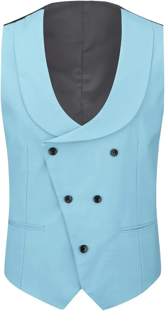Cloudstyle Mens 3 Piece Suit Single Breasted Vest Jacket Pants Sets