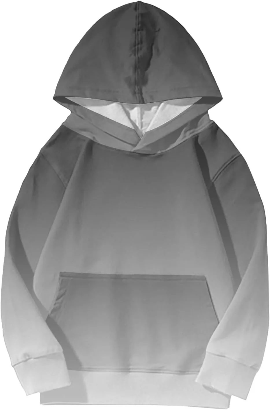 Cute Hoodies for Girls Oversized Long Sleeve Gradient Drawstring Hooded Sweatshirt Teen Girls Pullover Tops
