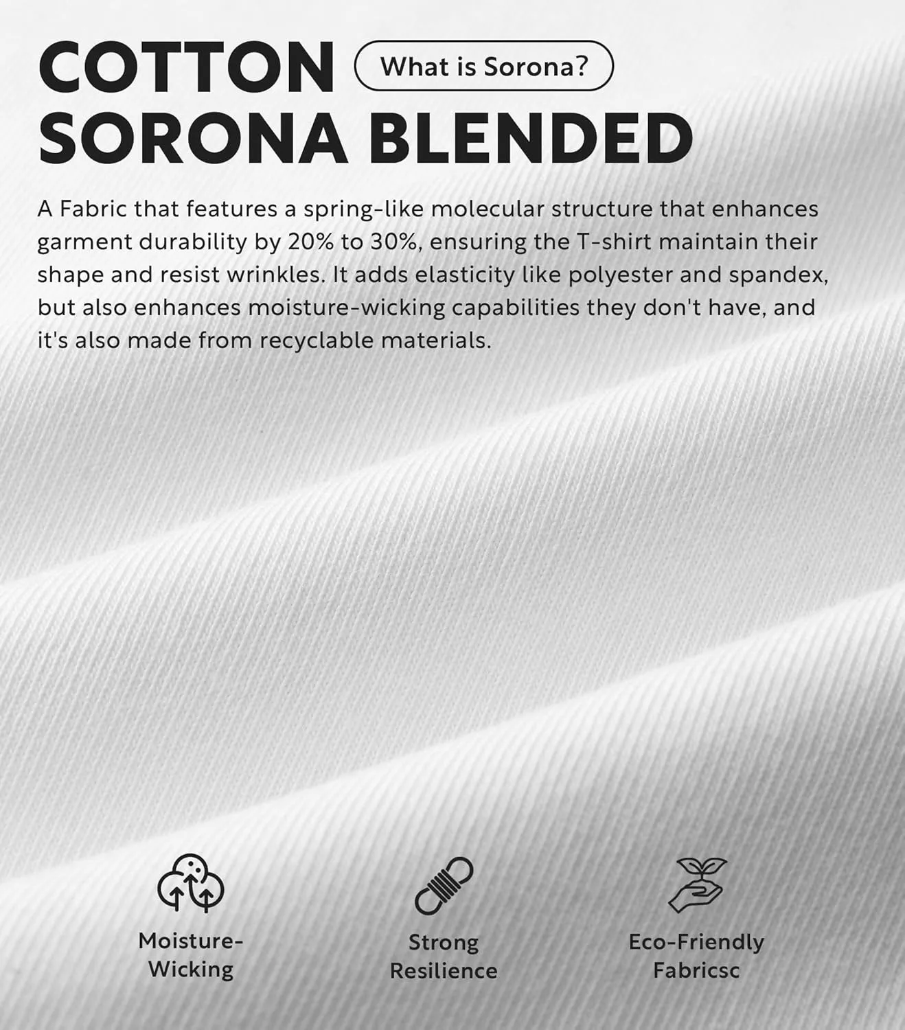 DAVID ARCHY Men's T-Shirt Heavyweight Tees Cotton Sorona Casual Plain Shirts Side Slit/Curved Hem Tees for Men 2-Pack
