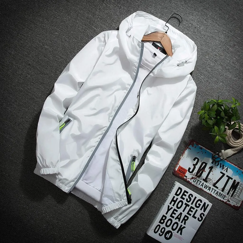 DuDubaby Heated Jacket For Men Golf Jacket Casual Size Hoodie Reflective Zipper Outdoor Sport Heated Coat Velour Jacket