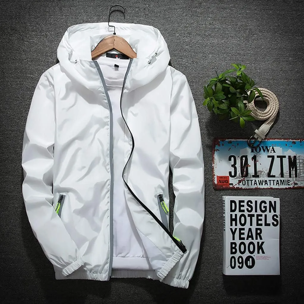 DuDubaby Heated Jacket For Men Golf Jacket Casual Size Hoodie Reflective Zipper Outdoor Sport Heated Coat Velour Jacket