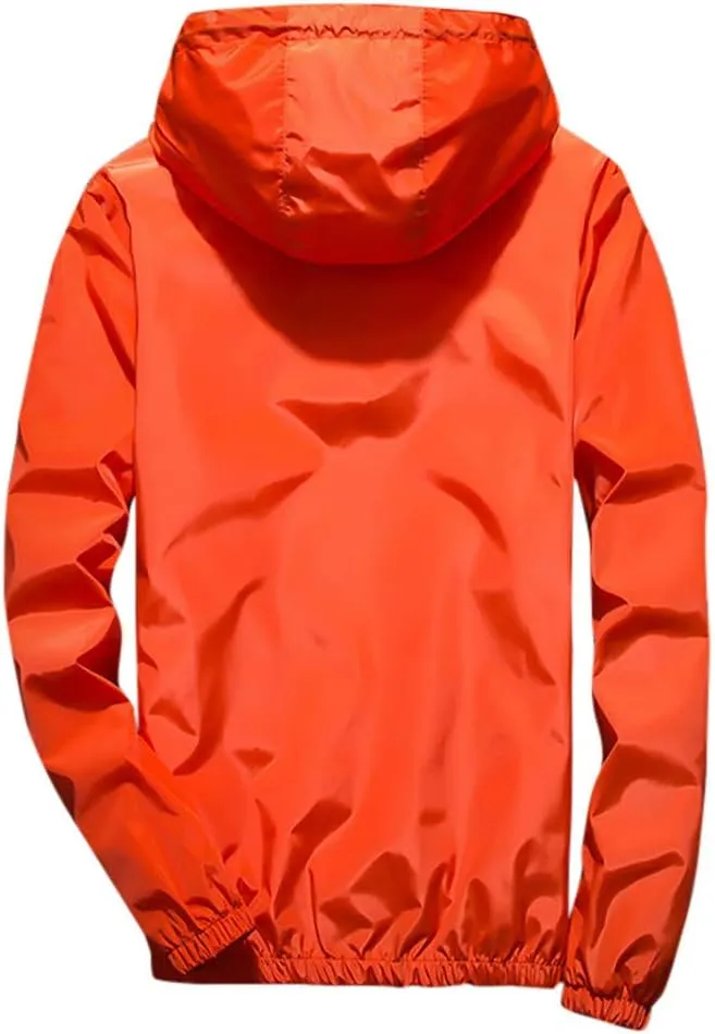DuDubaby Heated Jacket For Men Golf Jacket Casual Size Hoodie Reflective Zipper Outdoor Sport Heated Coat Velour Jacket