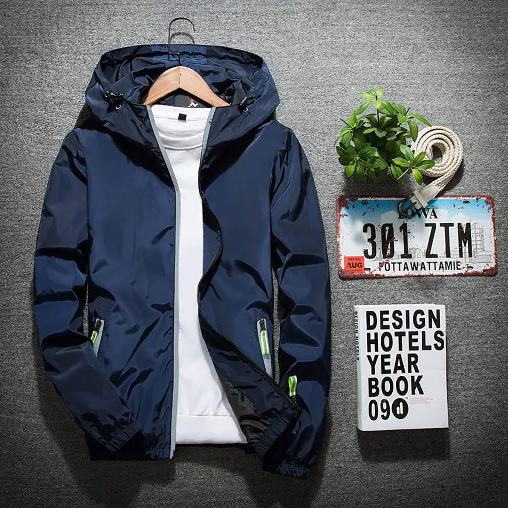DuDubaby Heated Jacket For Men Golf Jacket Casual Size Hoodie Reflective Zipper Outdoor Sport Heated Coat Velour Jacket