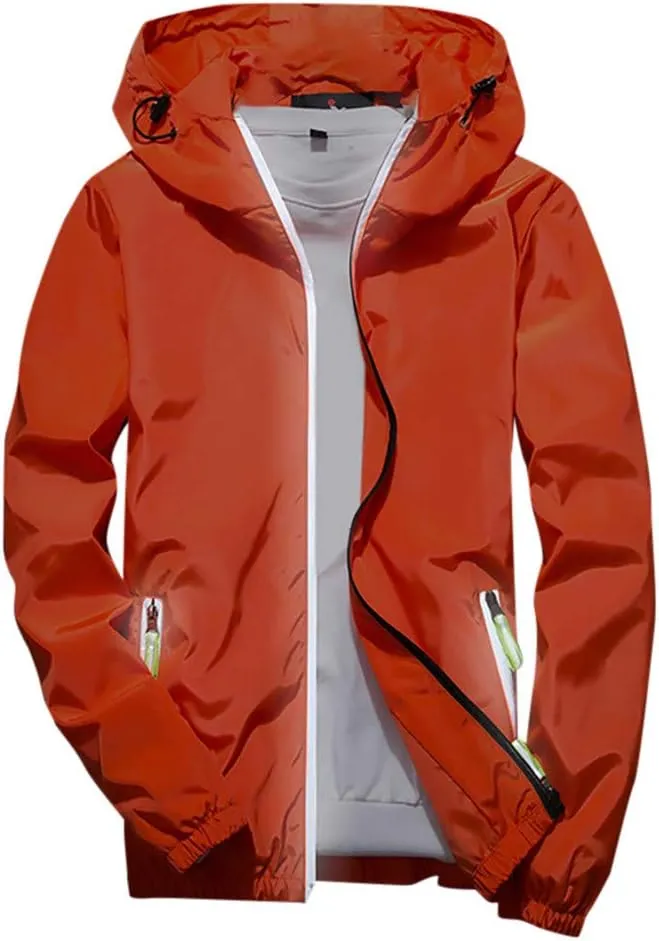 DuDubaby Heated Jacket For Men Golf Jacket Casual Size Hoodie Reflective Zipper Outdoor Sport Heated Coat Velour Jacket