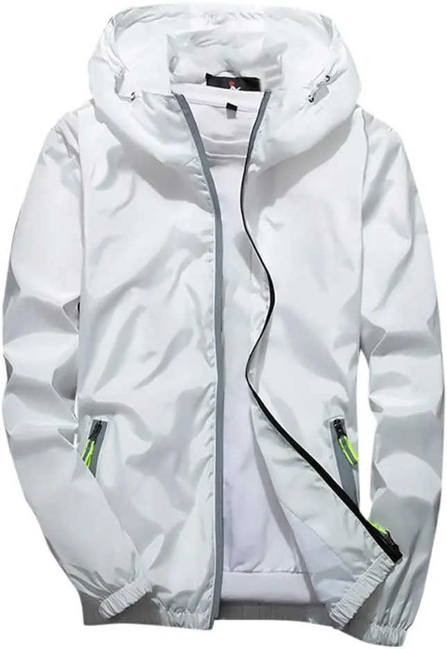 DuDubaby Heated Jacket For Men Golf Jacket Casual Size Hoodie Reflective Zipper Outdoor Sport Heated Coat Velour Jacket