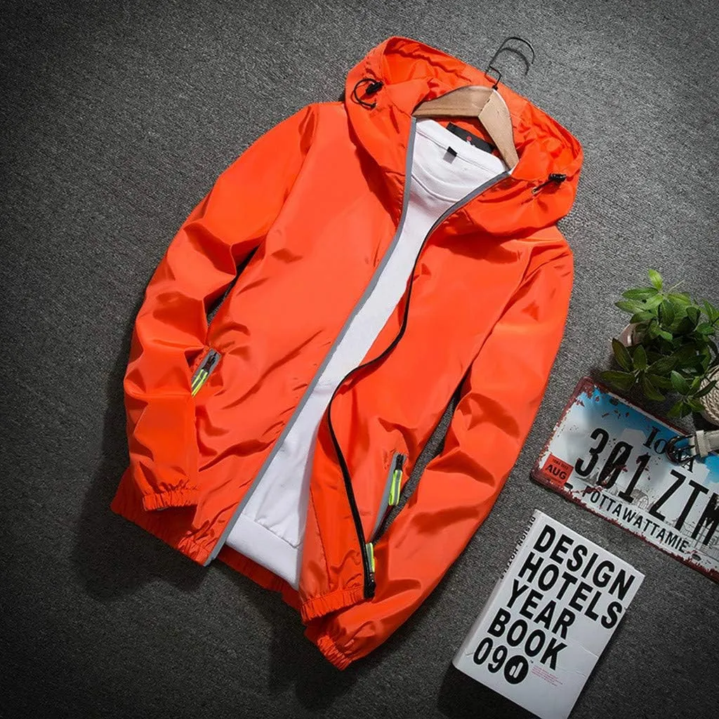 DuDubaby Heated Jacket For Men Golf Jacket Casual Size Hoodie Reflective Zipper Outdoor Sport Heated Coat Velour Jacket