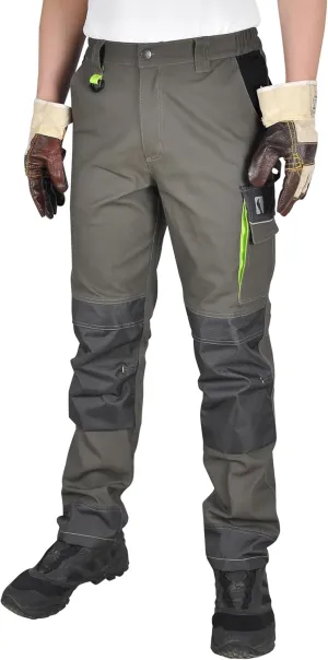 Ellobird Men's Cargo Construction Flex Work Pant for Men Double Knee Reinforcement Stretch Elastic Waistband Tactical Pants