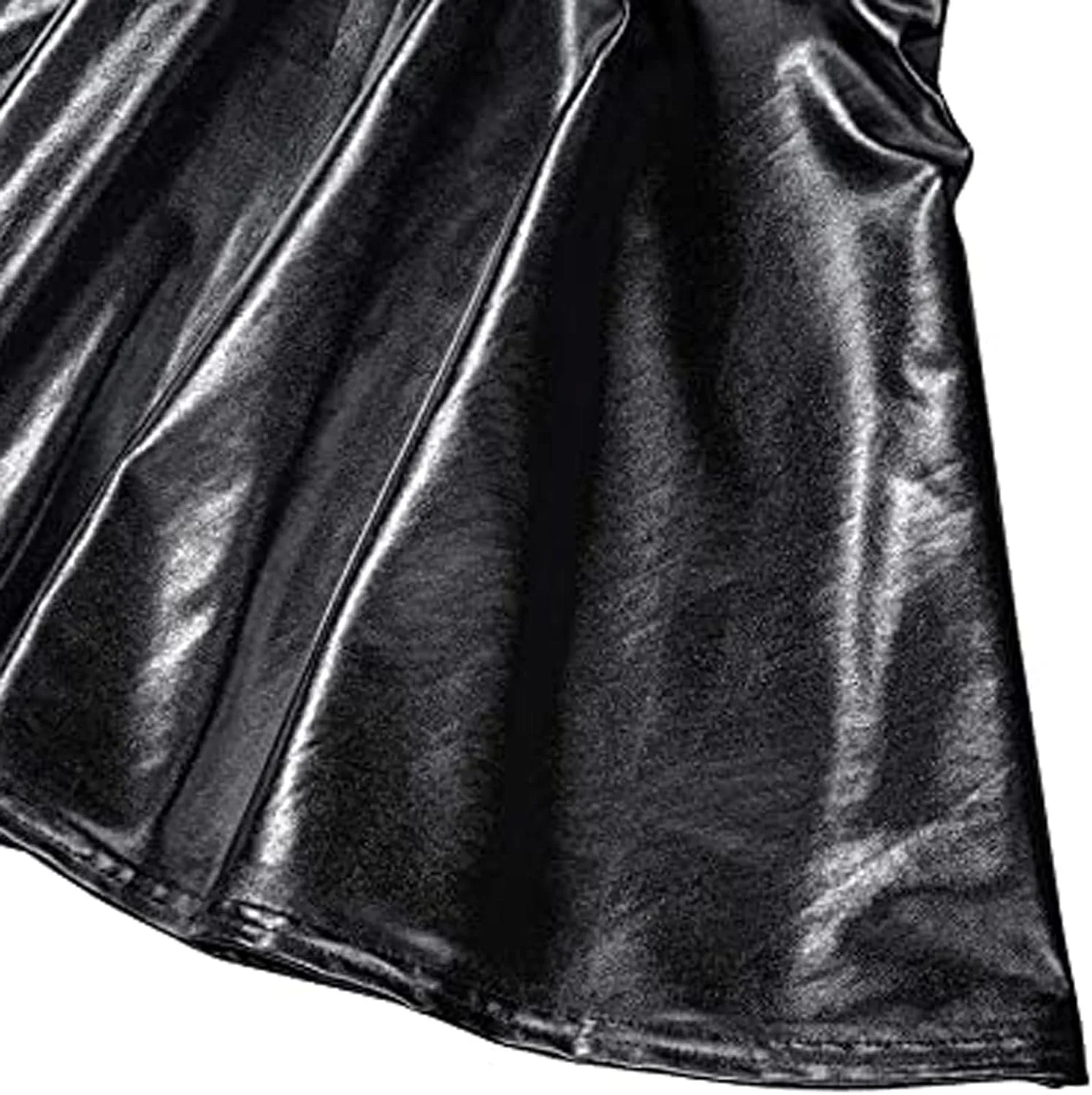 Flared Casual Pleated Fashion A-Line Women's Skirt Mini Shiny Skirt Skirt Overalls for Women Plaid
