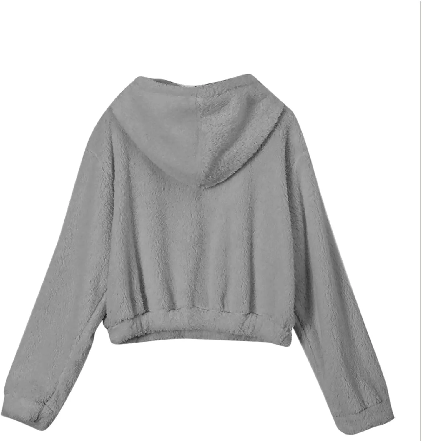 Fluffy Pajamas for Women Set Winter Flannel Lounge Set Sweatsuit 2 Piece Soft Pjs Fleece Crop Top and Pants Sleepwear
