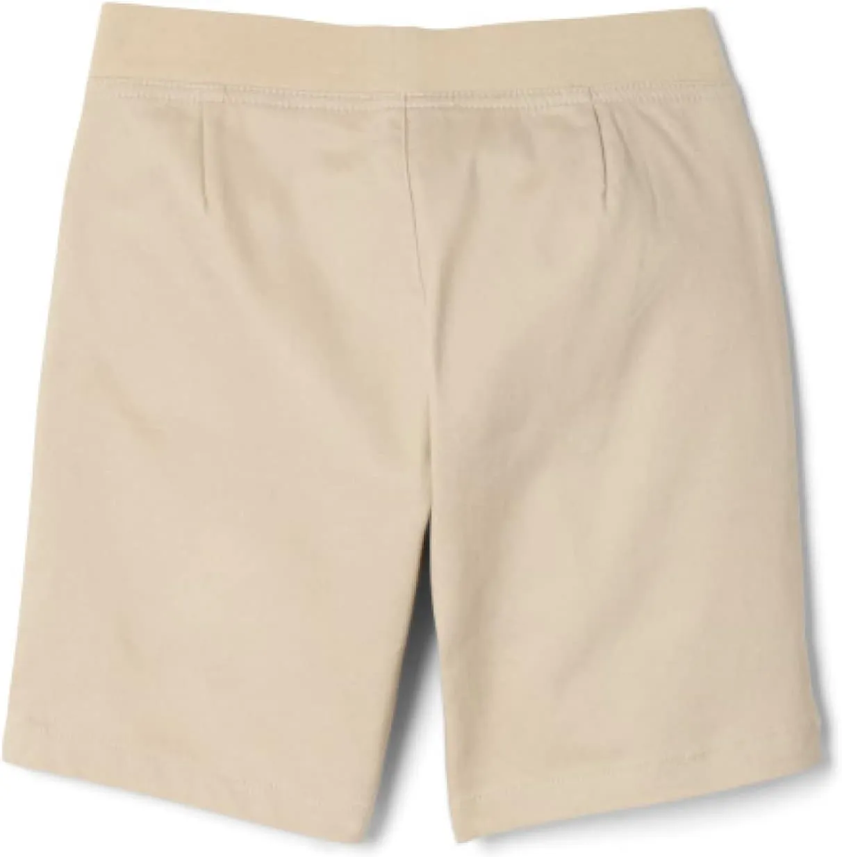 French Toast Girls Pull On Stretch Tie Front Twill Short with Knit Waistband