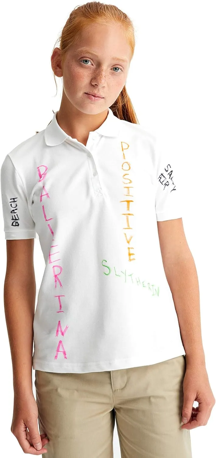 French Toast Girls Pull On Stretch Tie Front Twill Short with Knit Waistband