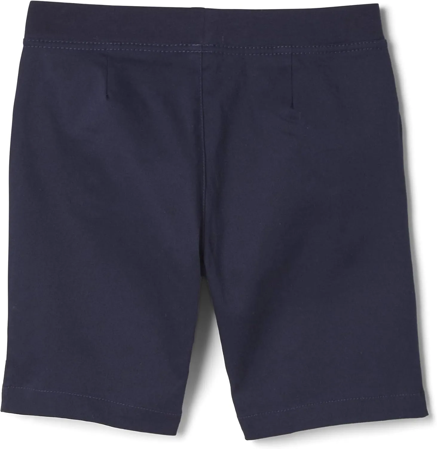 French Toast Girls Pull On Stretch Tie Front Twill Short with Knit Waistband